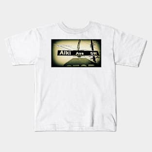 Alki Avenue Southwest, West Seattle, Washington by Mistah Wilson Kids T-Shirt